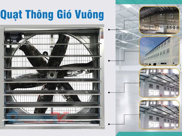 quạt thông gió vuông công nghiệp