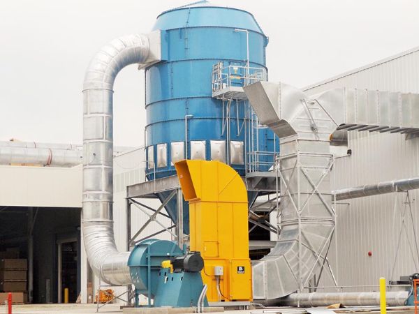 hệ thống sử dụng quạt ly tâm