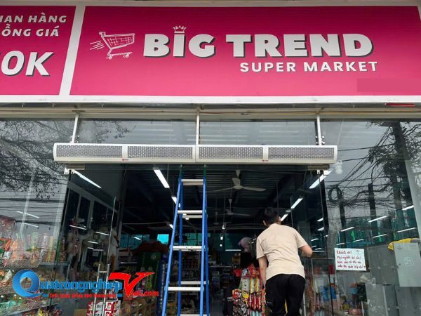 quạt cắt gió tại siêu thị