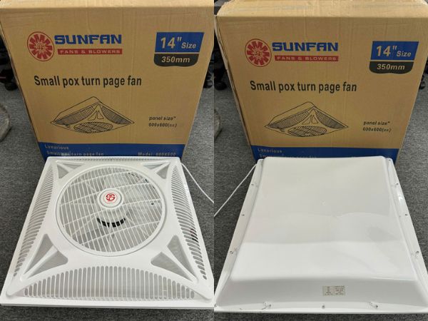 quạt ốp trần Sunfan 600x600