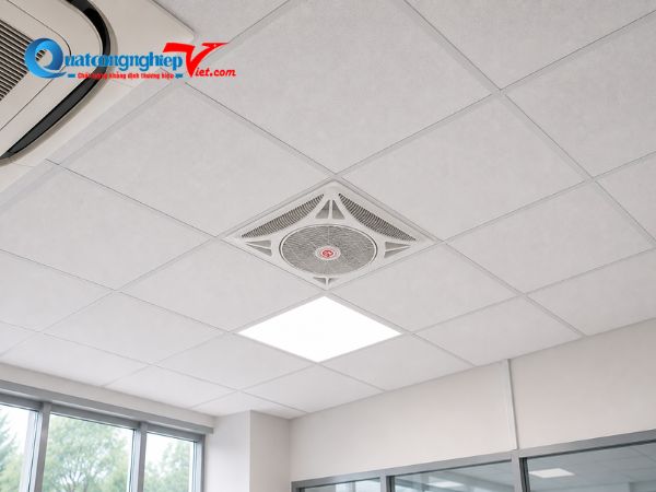 Quạt Hút Âm Trần Và Quạt Ốp Âm Trần Khác Nhau Như Thế Nào? 8 quạt ốp trần