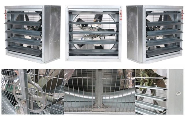 Quạt Thông Gió Vuông Công Nghiệp 400×400