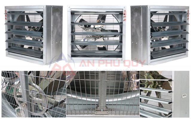 Quạt Thông Gió Vuông Công Nghiệp 500×500