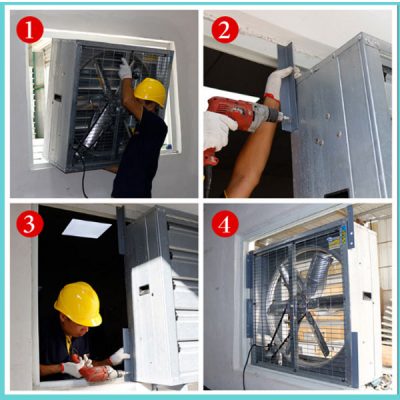 Lắp quạt thông gió công nghiệp