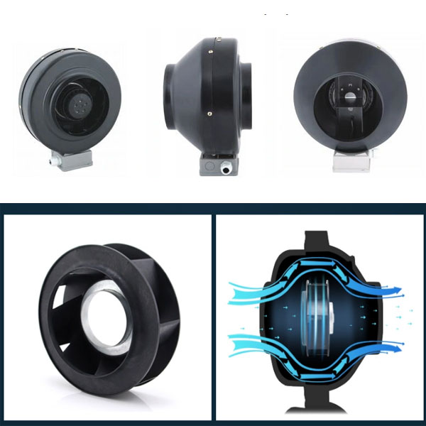 Quạt hút nối ống Deton CDF-250B công suất lớn