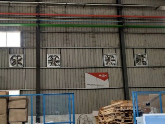 tác dụng quạt thông gió cho nhà xưởng